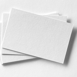 Cartes de visite papier naturel, 85x55mm, impression recto seul