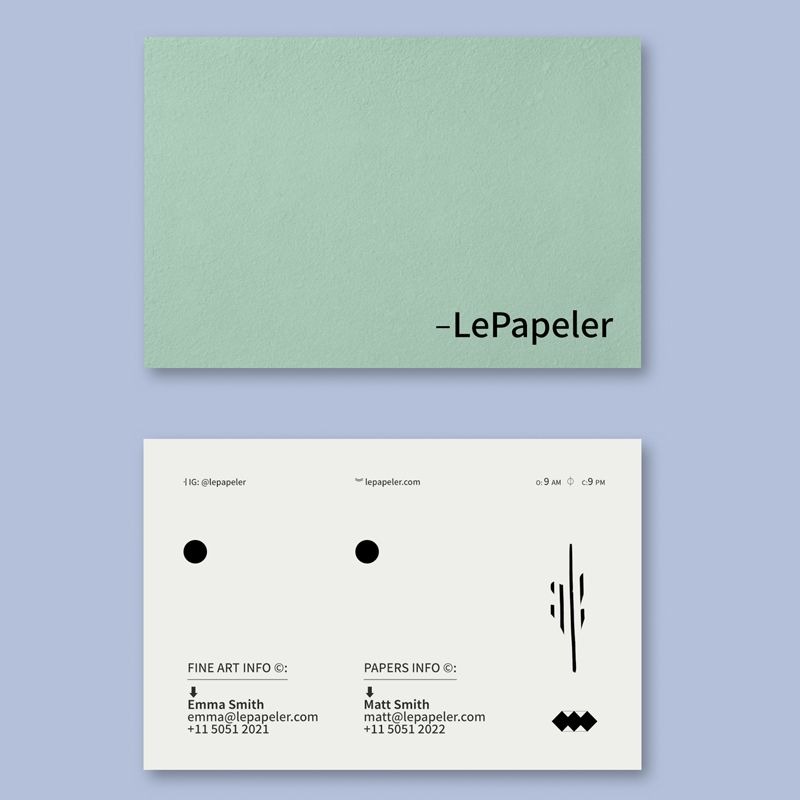 Cartes de visite papier naturel, 85x55mm, impression recto-verso Cartes de visite papier naturel, 85x55mm, impression recto-verso