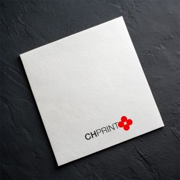 Cartes de visite papier naturel, 65x65mm, impression recto-verso