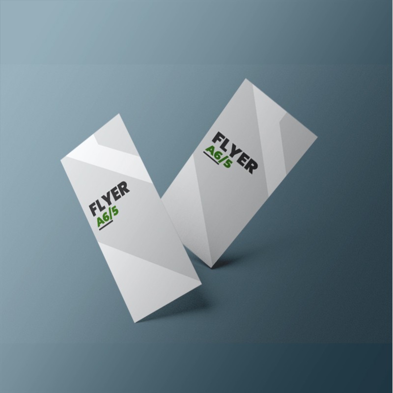 flyers papier Naturel, format A6/5