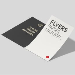 flyers papier Naturel, format A4