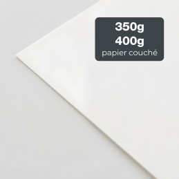 Cartes de visite papier classique, 65x65mm, impression recto seul