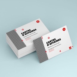 Cartes de visite papier classique, 85x55mm, impression recto seul