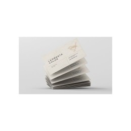 Cartes de visite papier recyclé, 85x55mm, impression recto seul