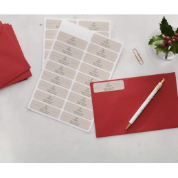 Étiquettes personnalisées autocollantes