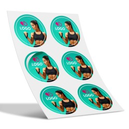 Autocollants personnalisés ronds