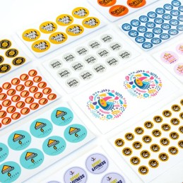 Autocollants personnalisés ronds